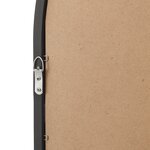 Miroir mural forme fenêtre arrondie 80 x 60 cm noir mat 03_0007958