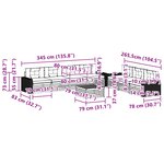 vidaXL Ensemble de canapés d'extérieur 8 pc Naturel et Anthracite