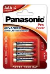 Blister Lot de 4 Piles Pro Power LR03/AAA (Micro) Alcaline Manganese 1 5 V PANASONIC