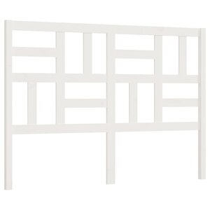 vidaXL Tête de lit Blanc 146x4x104 cm Bois massif de pin