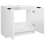 vidaXL Armoire de salle de bain Blanc brillant 64 5x33 5x59 cm