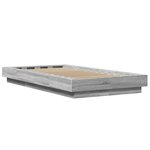 vidaXL Cadre de lit sans matelas sonoma gris 90x190 cm