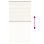 vidaXL Store zèbre beige marbré largeur du tissu 85 9 cm polyester