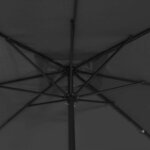 vidaXL Parasol de jardin Anthracite  Noir 295 x 295 x 245 cm