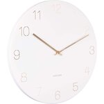 Horloge en métal chiffres gravés charm