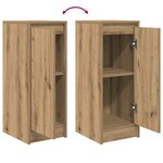 vidaXL Buffet chêne artisanal 29 5x34x76 cm bois d'ingénierie