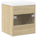 vidaXL Ensemble de meubles de salle de bain 2 Pièces chêne sonoma