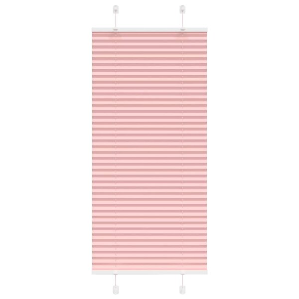 vidaXL Store plissé rose 55x100 cm largeur du tissu 54 4 cm polyester