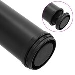 vidaXL 4 pieds de table réglables en hauteur 710 mm Noir