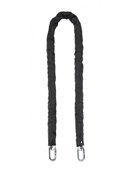 THIRARD - Chaîne acier gainé nylon Loops  vélo  moto  barrières  1.5m  noir - THIRARD