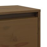vidaXL Armoire murale Marron miel 80x30x35 cm Bois de pin massif