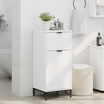 vidaXL Cabinet de salle de bain avec tiroir Blanc 39.5 x 36 x 88 cm