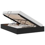 vidaXL Cadre de lit ottoman avec stockage Noir 140 x 200 cm Velours
