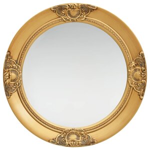 vidaXL Miroir mural style baroque 50 cm Doré