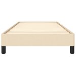 vidaXL Cadre de lit Crème 90 x 200 cm Tissu