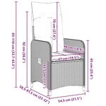 vidaXL Ensemble de salle à manger pour jardin 9 Pièces Beige Poly rotin