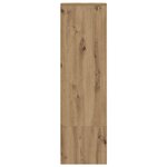 vidaXL Buffet haut chêne artisanal 29 5x34x119 5 cm bois d'ingénierie