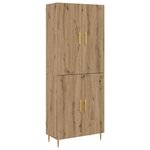 vidaXL Haut Armoire chêne artisanal 69 5 x 34 x 180 cm