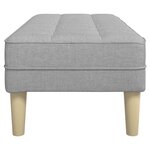 vidaXL banc Gris nuage 113 x 57 x 39 cm tissu