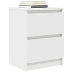 vidaXL Meuble TV blanc 40x35x54 cm bois d'ingénierie