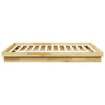 vidaXL Cadre de lit sans matelas 200 x 200 cm en bois massif de chêne