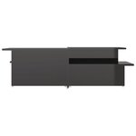 vidaXL Table basse 2 Pièces Noir brillant 111 5x50x33cm Bois d'ingénierie