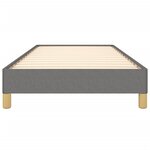 vidaXL Cadre de lit sans matelas gris foncé 100x200 cm tissu