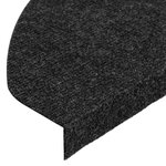 vidaXL Tapis d'escalier auto-adhésifs 20 Pièces noir 65x22 5x3 5 cm
