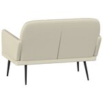 Banc banquette 107 x 80 x 81 cm synthétique crème 02_0010581