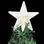 vidaXL Arbre de Noël pré-éclairé avec support 120 cm fibre optique