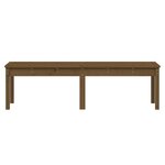 vidaXL Banc de jardin à 2 places marron miel 159 5x44x45cm bois de pin