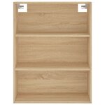 vidaXL Buffet haut Chêne sonoma 69 5x34x180 cm Bois d'ingénierie