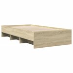 vidaXL Cadre de lit sans matelas chêne sonoma 75x190 cm