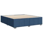 vidaXL Cadre de lit sans matelas bleu 180x200 cm tissu