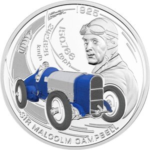 Pièce de monnaie en Argent 5 Euro g 31.1 (1 oz) Millésime 2025 SIR MALCOLM CAMPBELL