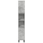 vidaXL Ensemble de meubles de salle de bain 3 Pièces gris béton