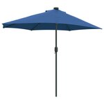 vidaXL Parasol de jardin Azur 294 x 150 x 224 cm tissu