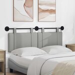 vidaXL Tête de lit suspendue Gris nuage Tissu