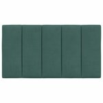 vidaXL Coussin de tête de lit Hanko vert foncé 80 cm velours