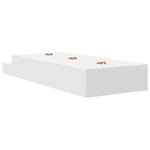 vidaXL Cadre de lit de rangement Blanc 80x200 cm