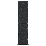 vidaXL Cubes de rangement 8 Pièces avec portes noir PP