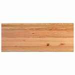 vidaXL Table à manger avec bord naturel 200x80x74 cm bois massif chêne