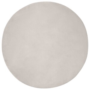 vidaXL Tapis en Fourrure Synthétique de Lapin Olite Beige Ø 120 cm