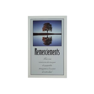 Carte De Voeux - Condoléances - 5 Cartes Remerciements Deuil