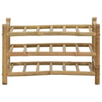 vidaXL Étagère à vin Naturel 57 x 29 5 x 36 cm Bambou