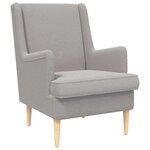 vidaXL Fauteuil Gris clair Bouclé