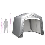 vidaXL Tente de rangement 300x300 cm Acier Gris