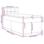 vidaXL Sommier à lattes de lit avec matelas Vert foncé 90x200 cm