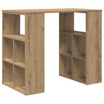 vidaXL Bureau d'angle Chêne artisanal Bois d'ingénierie Moyen Élégant