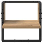 vidaXL Étagère Murale Chêne artisan 30 x 25 x 30 cm Bois d'ingénierie